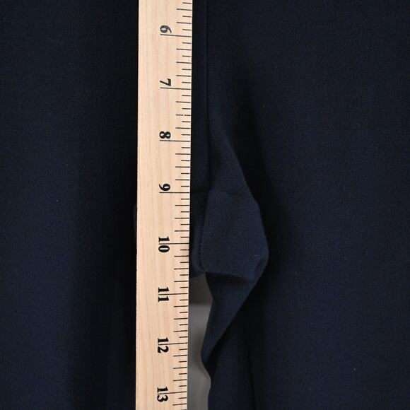 CHALAYAN Pants Womens Size 40 Navy Blue‎ Quiet Luxury Stretch Pull On Skinny Leg - Picture 11 of 12